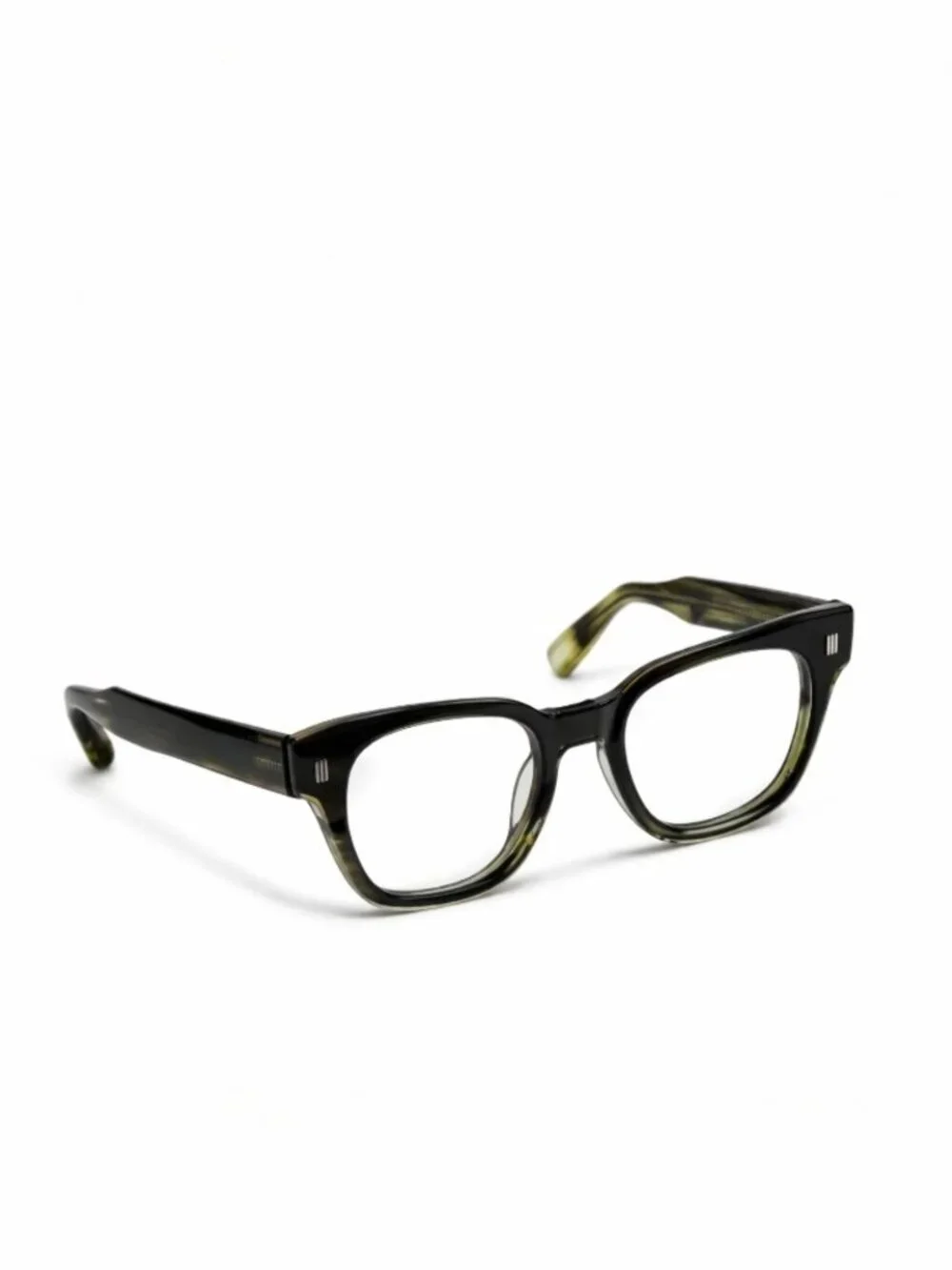 Blake Kuwahara Kesling Olive 51022 145 Full Rim Bold Oversized Square Eyeglasses